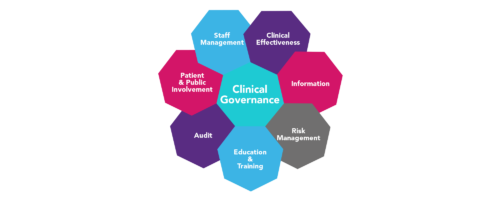 What is clinical governance and what are the 7 pillars?