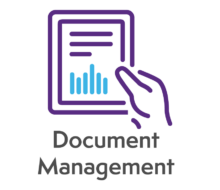 Icon for Easily access, store, and manage documents and policies 