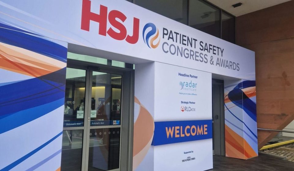 HSJ Patient Safety Congress 2024 entrance