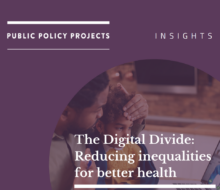 Icon for The Digital Divide: Reducing inequalities for better health 