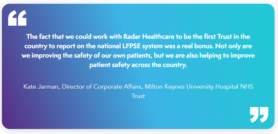 PSIRF Testimonial from Milton Keynes University Hospital NHS Trust