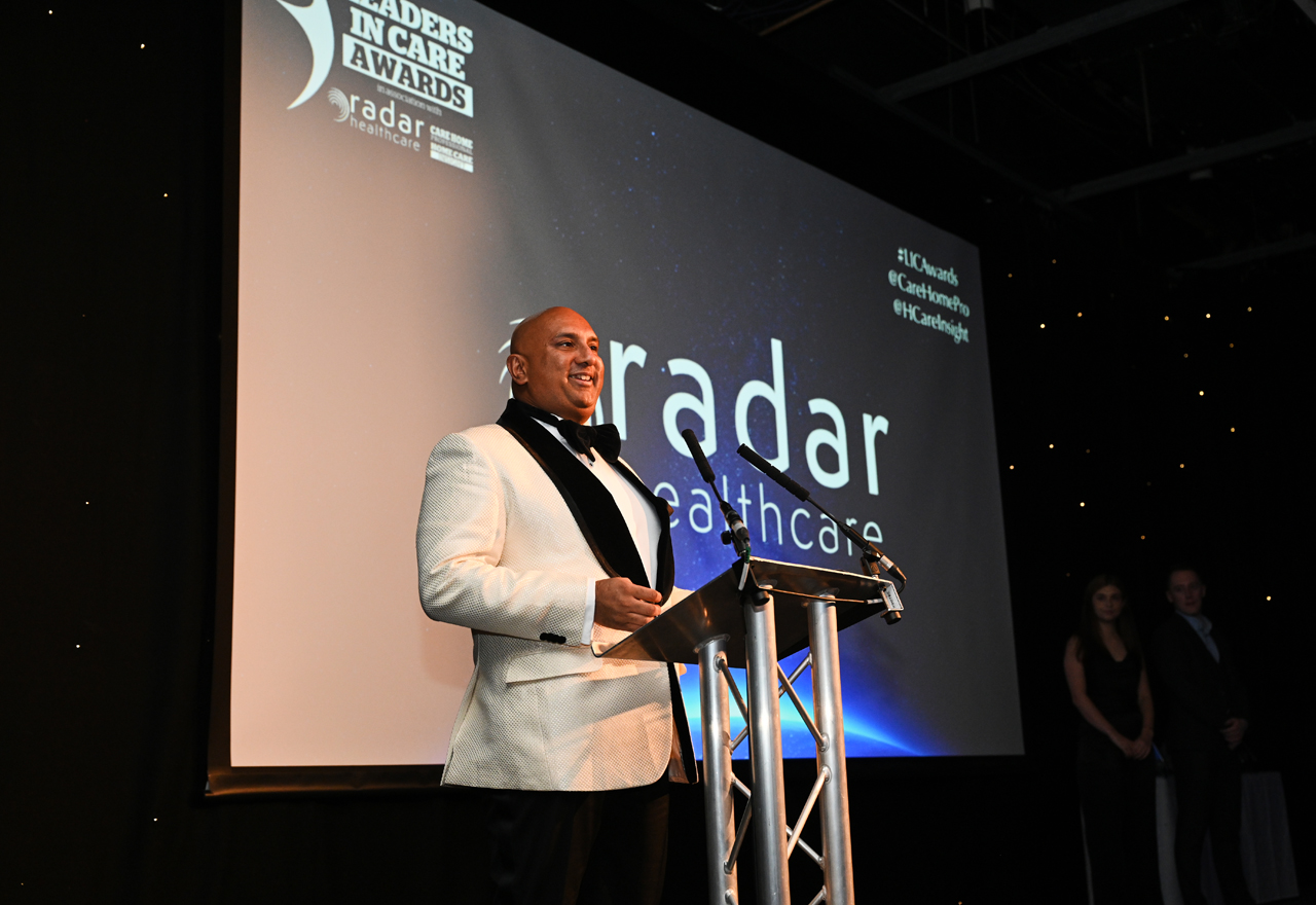 Chief Revenue Officer, Simon Qasir at the Leaders in Care Awards 2022