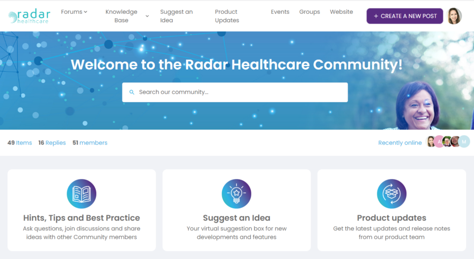 Radar Healthcare Community