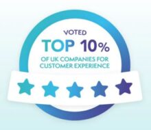 Icon for In the top 10% of UK organisations for customer experience