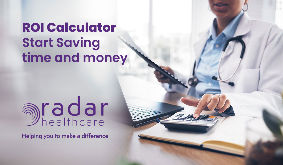 Radar Healthcare's ROI calculator